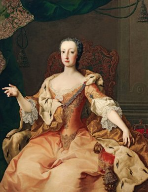 Archduchess Marie Christine by Martin Van Meytens Oil Painting