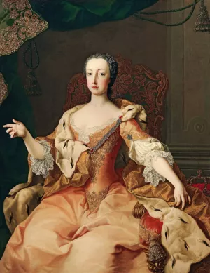 Archduchess Marie Christine by Martin Van Meytens Oil Painting