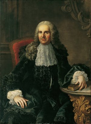 Bildnis eines Herrn Johann Christoph Freiherr von Bartenstein by Martin Van Meytens Oil Painting