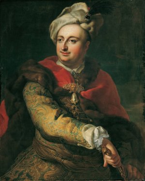 Bildnis eines Mannes in ungarischer Tracht by Martin Van Meytens Oil Painting