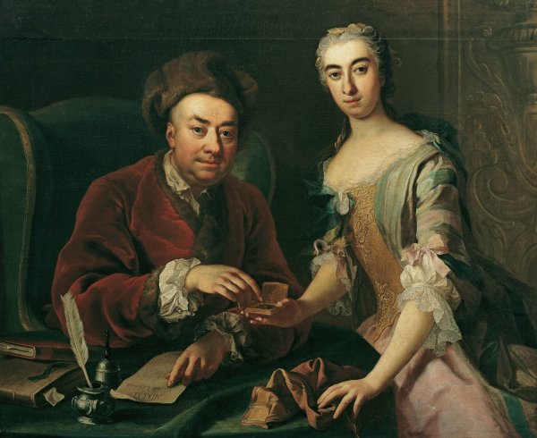 Main Product Photo of Doppelbildnis  Painting by Martin Van Meytens