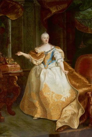 Empress Maria Theresa by Martin Van Meytens Oil Painting