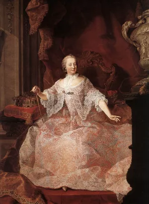 Empress Maria Theresia Oil painting by Martin Van Meytens