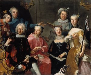 Family Group by Martin Van Meytens Oil Painting