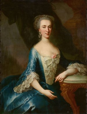Frau N. Ruard by Martin Van Meytens Oil Painting