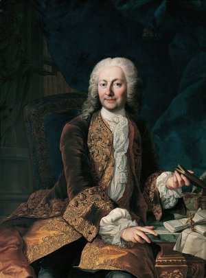 Johann Christoph Freiherr von Bartenstein by Martin Van Meytens Oil Painting