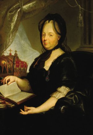 Portrait of Catherine the Great by Martin Van Meytens Oil Painting