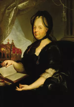 Portrait of Catherine the Great by Martin Van Meytens Oil Painting