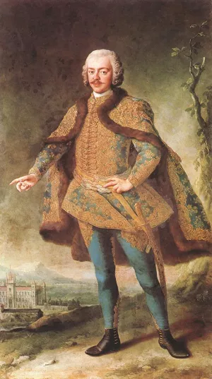 Portrait of Denes Banffy by Martin Van Meytens Oil Painting