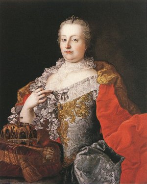 Queen Maria Theresia by Martin Van Meytens Oil Painting