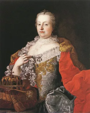 Queen Maria Theresia by Martin Van Meytens - Oil Painting Reproduction