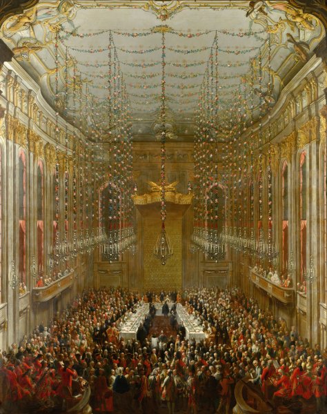 Main Product Photo of Wedding Supper  Painting by Martin Van Meytens