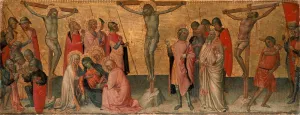 Crucifix painting by Martino Di Bartolommeo