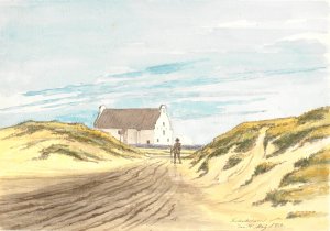 Frederikshavns gamle kirke by Martinus Rorbye Oil Painting