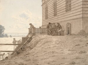 Parti ved Eremitagen, med udsigt til Stranden by Martinus Rorbye Oil Painting