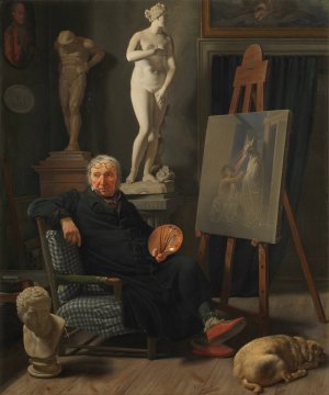 Portrait of the painter C. A. Lorentzen by Martinus Rorbye Oil Painting