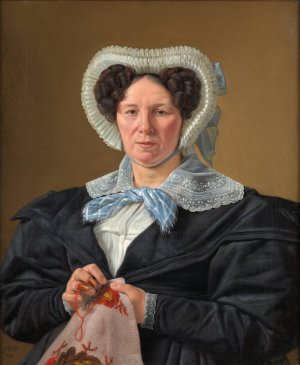 The Artist's Mother, Frederikke Eleonore Cathrine Rorbye, nee Stockfleth by Martinus Rorbye Oil Painting