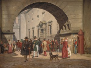 The Prison of Copenhagen by Martinus Rorbye Oil Painting