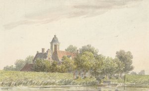 Pauwentuin aan de Amstel by Martinus Van Der Jagt Oil Painting