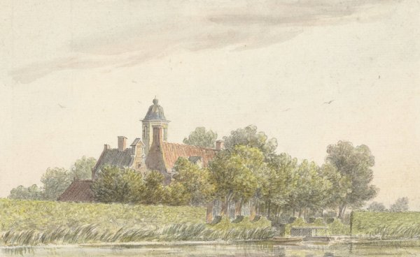 Main Product Photo of Pauwentuin aan de Amstel  Painting by Martinus Van Der Jagt