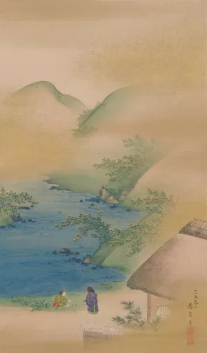 Three Jewel Rivers by Maruyama Oshin Oil Painting