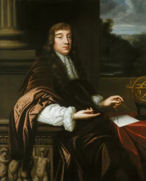Portrait of a Mathematician Oil painting by Mary Beale