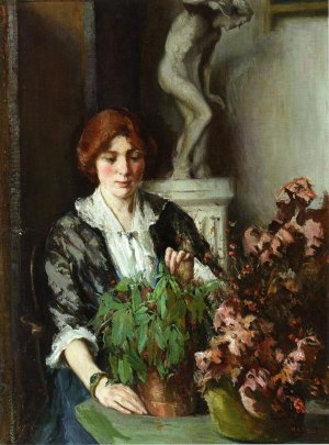 The Flower Arranger by Mary Bradish Titcomb Oil Painting