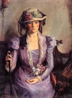 The Lady in Lavender by Mary Bradish Titcomb - Oil Painting Reproduction