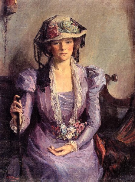 Main Product Photo of The Lady in Lavender Painting by Mary Bradish Titcomb