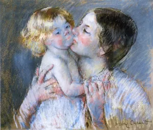 A Kiss for Baby Anne 3 painting by Mary Cassatt