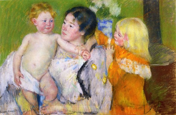 Main Product Photo of After the Bath Painting by Mary Cassatt