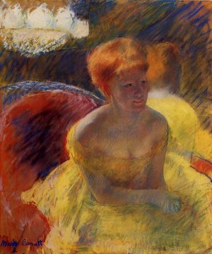 At the Theater also known as Lydia Cassatt Leaning on Her Arms, Seated in a Loge