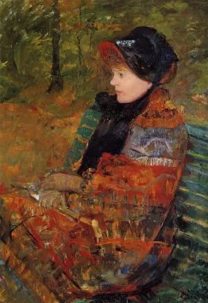 Autumn also known as Profile of Lydia Cassatt by Mary Cassatt - Oil Painting Reproduction