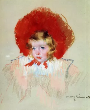 Child with Red Hat by Mary Cassatt Oil Painting