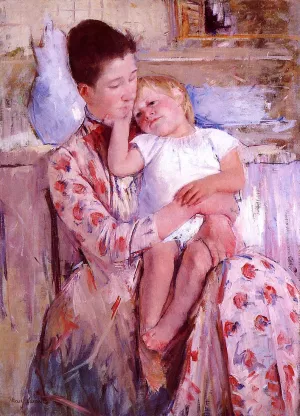 Emmie and Her Child by Mary Cassatt - Oil Painting Reproduction