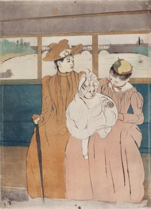 In the Omnibus by Mary Cassatt Oil Painting