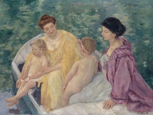 Le bain by Mary Cassatt Oil Painting
