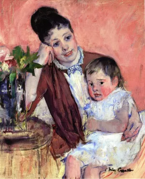Madame H. de Fleury and Her Child by Mary Cassatt Oil Painting