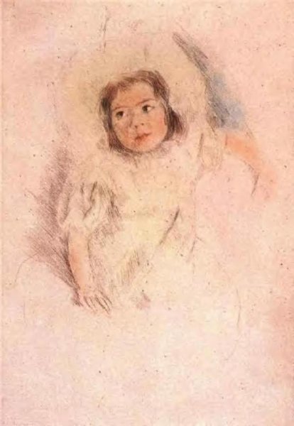 Margot Wearing a Bonnet by Mary Cassatt - Hand-Painted Oil Painting Reproduction