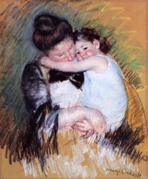 Mother and Child 4 by Mary Cassatt - Oil Painting Reproduction