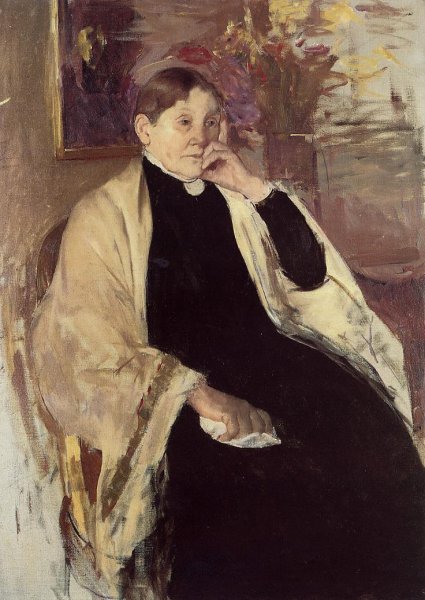Mrs. Robert S. Cassatt also known as Katherine Kelson Johnston Cassatt by Mary Cassatt - Hand-Painted Oil Painting Reproduction