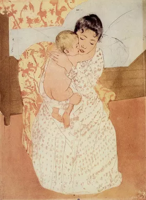 Nude Child by Mary Cassatt Oil Painting