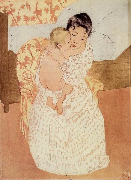 Main Product Photo of Nude Child Painting by Mary Cassatt