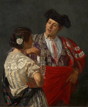 Offering The Panal To The Bullfighter by Mary Cassatt Oil Painting