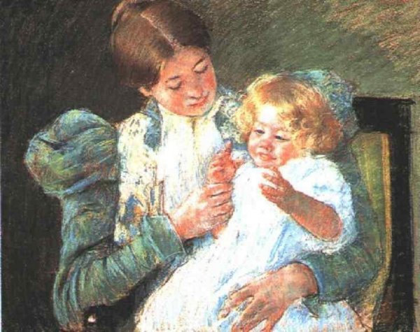 Main Product Photo of Pattycake Painting by Mary Cassatt