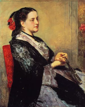 Portrait of a Lady of Seville Oil painting by Mary Cassatt