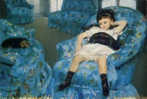 Portrait of a Little Girl by Mary Cassatt Oil Painting