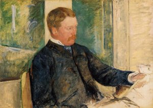 Portrait of Alexander J. Cassatt II by Mary Cassatt Oil Painting