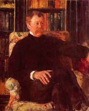 Portrait of Alexander J. Cassatt by Mary Cassatt Oil Painting