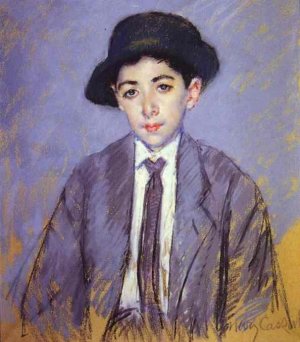 Portrait of Charles Dikran Kelekian at Age 12 by Mary Cassatt Oil Painting